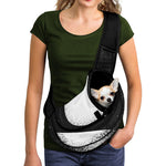 Black And White Moonlight Print Pet Sling Carrier