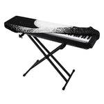Black And White Moonlight Print Piano Keyboard Cover