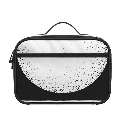 Black And White Moonlight Print Portable Lunch Bag