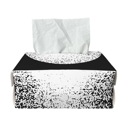 Black And White Moonlight Print Rectangle Tissue Box Cover