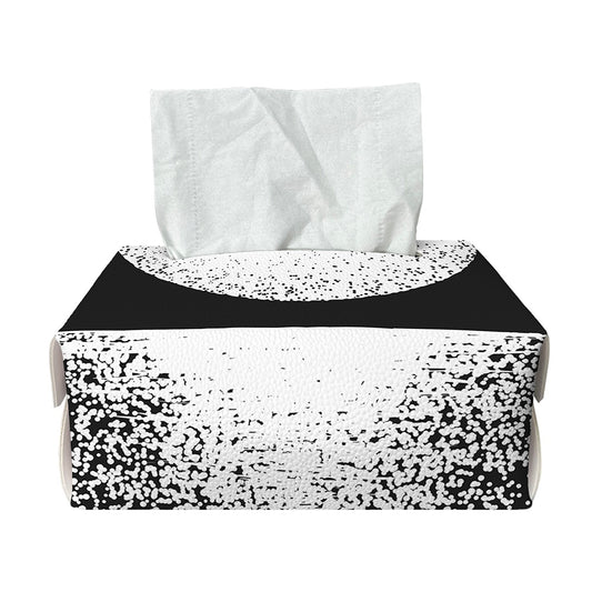 Black And White Moonlight Print Rectangle Tissue Box Cover