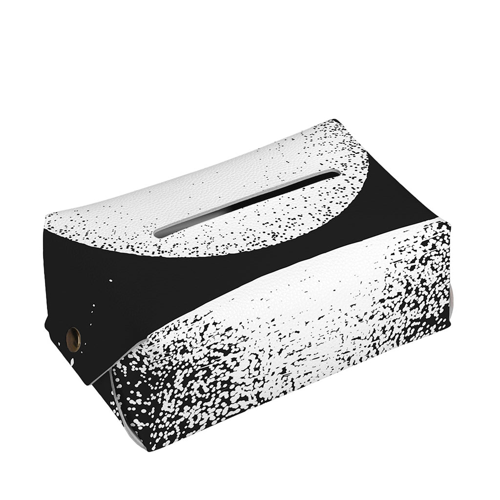 Black And White Moonlight Print Rectangle Tissue Box Cover
