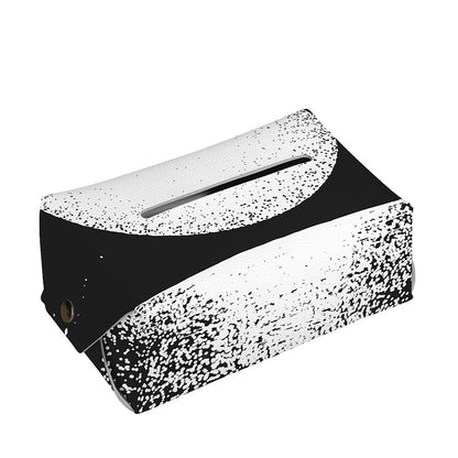 Black And White Moonlight Print Rectangle Tissue Box Cover