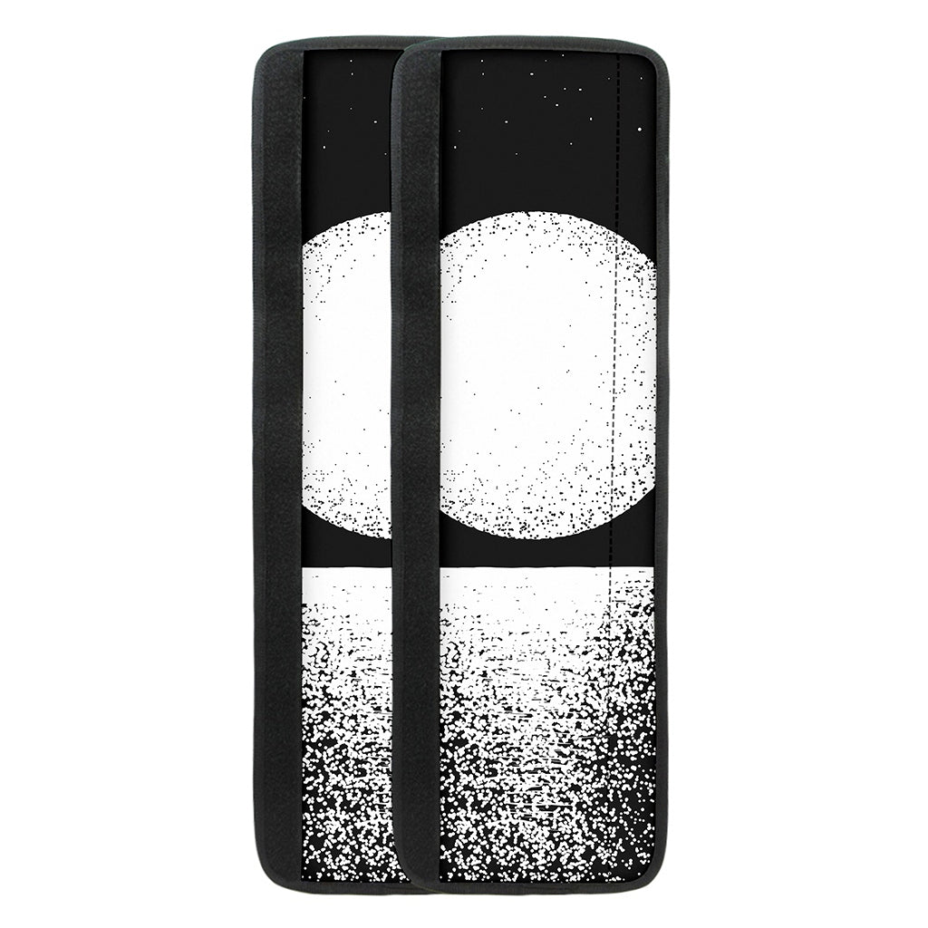 Black And White Moonlight Print Refrigerator Handle Covers