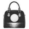 Black And White Moonlight Print Shoulder Handbag