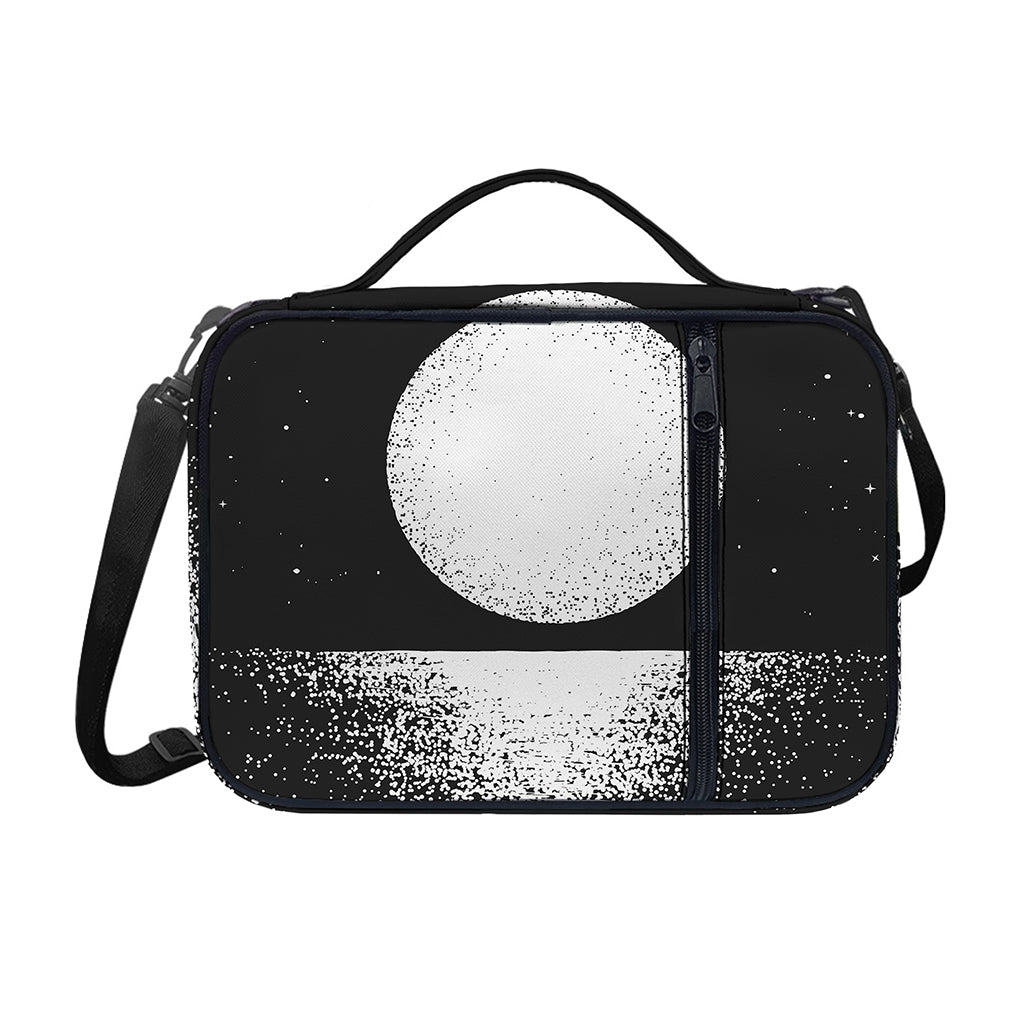 Black And White Moonlight Print Shoulder Strap Bible Bag