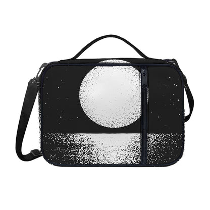 Black And White Moonlight Print Shoulder Strap Bible Bag