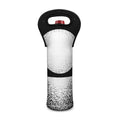 Black And White Moonlight Print Single Neoprene Wine Tote