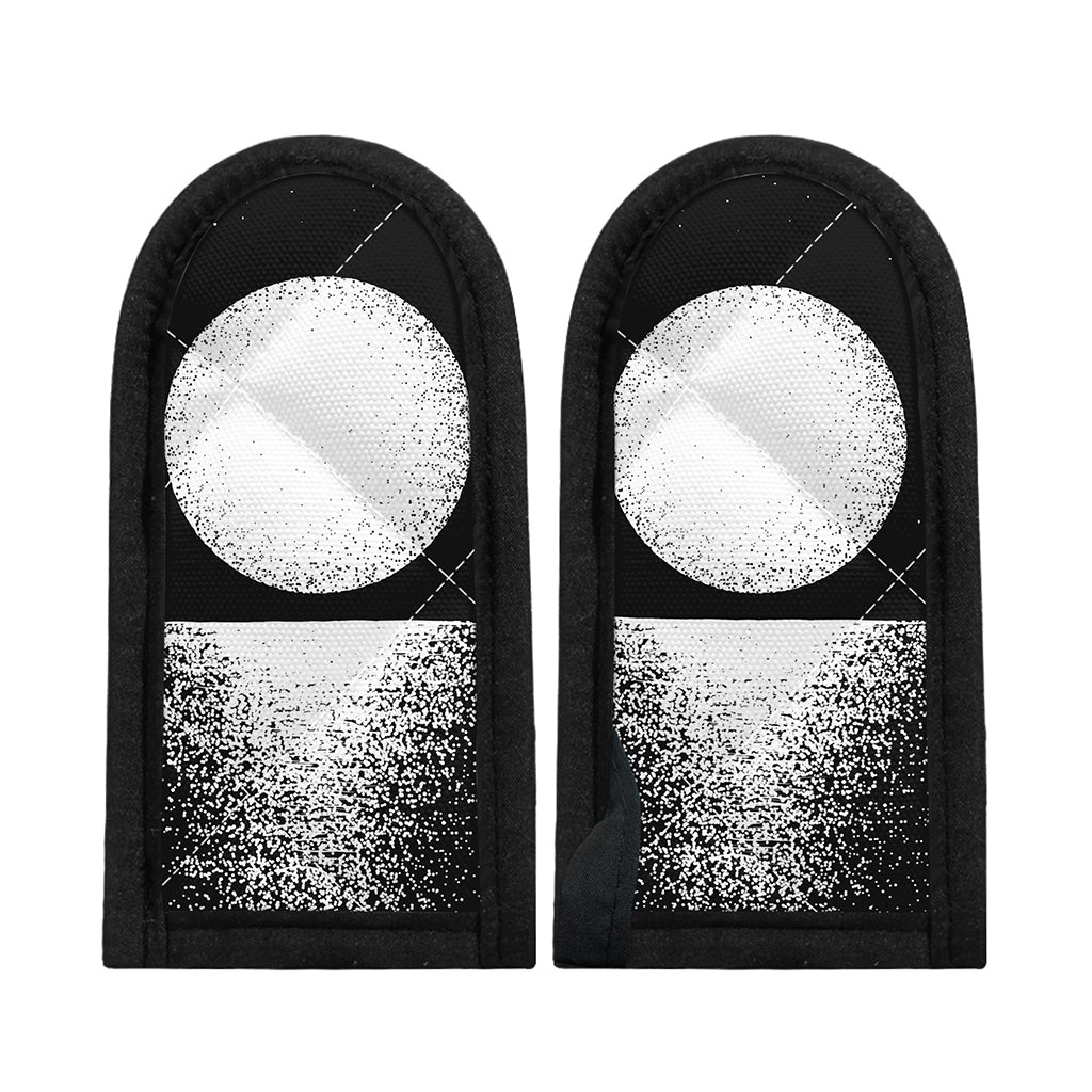 Black And White Moonlight Print Skillet Handle Cover