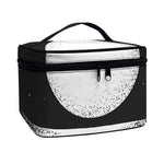 Black And White Moonlight Print Travel Makeup Bag