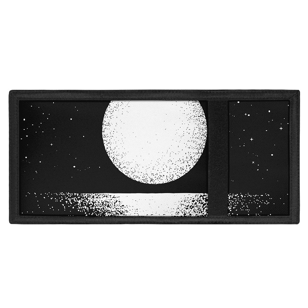 Black And White Moonlight Print Trifold Wallet
