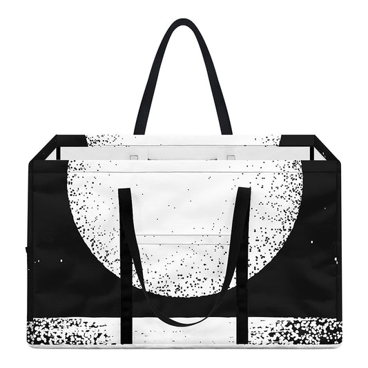 Black And White Moonlight Print Utility Tote Bag