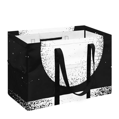 Black And White Moonlight Print Utility Tote Bag