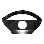 Black And White Moonlight Print Waist Bag