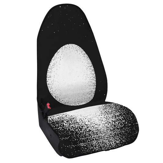 Black And White Moonlight Print Waterproof Car Seat Cover