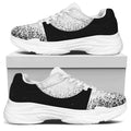 Black And White Moonlight Print White Chunky Shoes