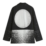 Black And White Moonlight Print Women's Blazer
