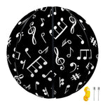 Black And White Music Note Pattern Print Basketball