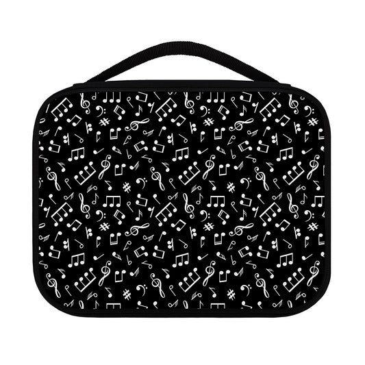 Black And White Music Note Pattern Print Classic Bible Case
