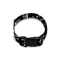 Black And White Music Note Pattern Print Dog Collar