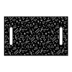 Black And White Music Note Pattern Print Golf Cart Seat Cover