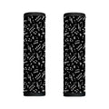 Black And White Music Note Pattern Print Handle Covers