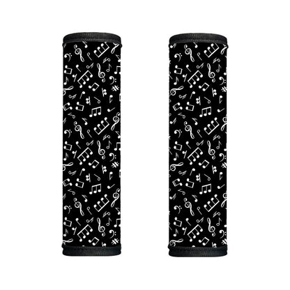 Black And White Music Note Pattern Print Handle Covers