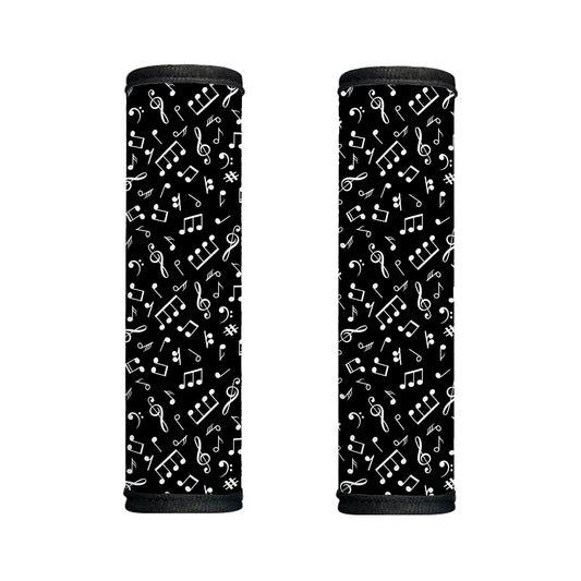 Black And White Music Note Pattern Print Handle Covers