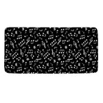 Black And White Music Note Pattern Print Towel