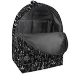 Black And White Mystic Wicca Print Backpack