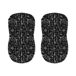 Black And White Mystic Wicca Print Bar Stool Covers