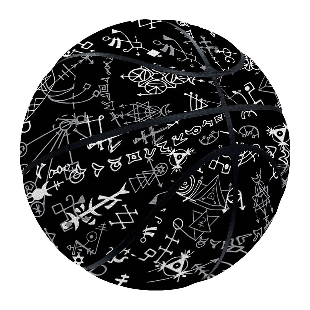 Black And White Mystic Wicca Print Basketball