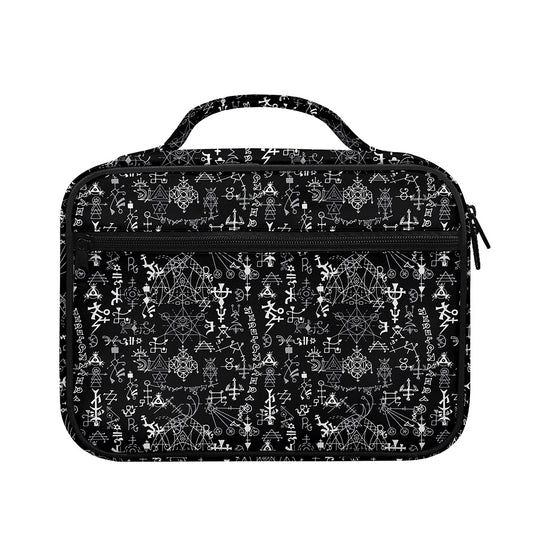 Black And White Mystic Wicca Print Briefcase Bible Bag