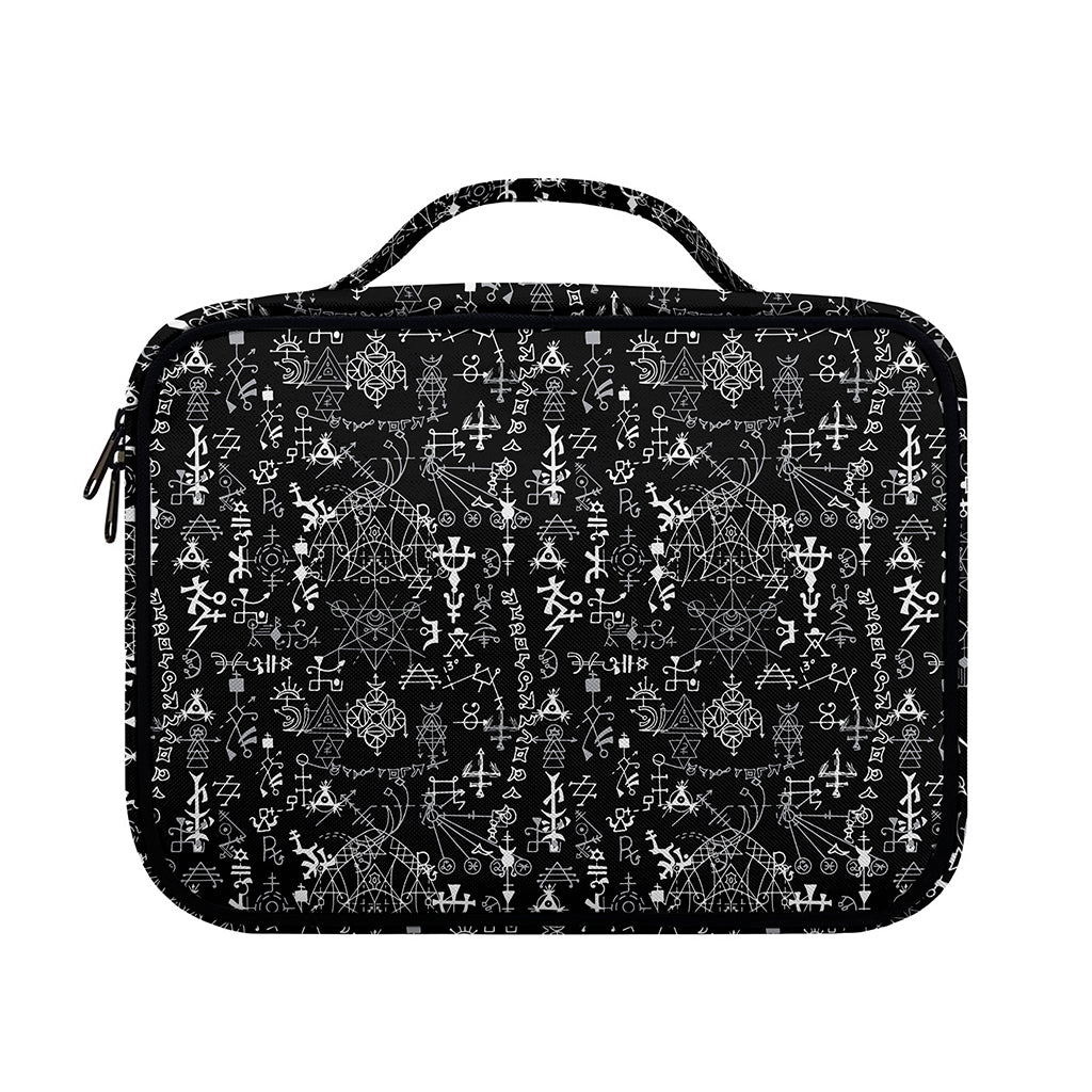 Black And White Mystic Wicca Print Briefcase Bible Bag