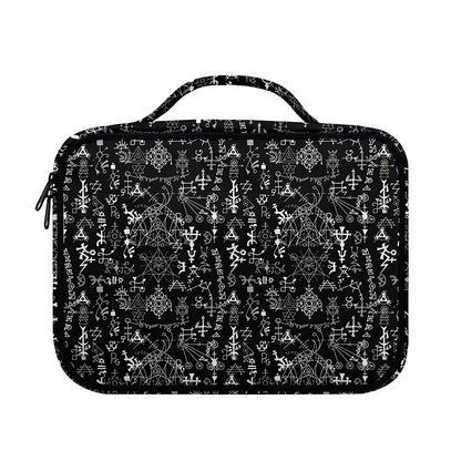 Black And White Mystic Wicca Print Briefcase Bible Bag