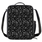 Black And White Mystic Wicca Print Crossbody Lunch Bag