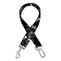Black And White Mystic Wicca Print Dog Seat Belt