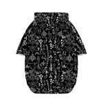 Black And White Mystic Wicca Print Dog Zip Up Hoodie