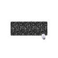 Black And White Mystic Wicca Print Extended Mouse Pad