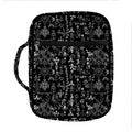 Black And White Mystic Wicca Print Front Pocket Bible Bag