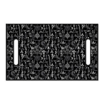 Black And White Mystic Wicca Print Golf Cart Seat Cover