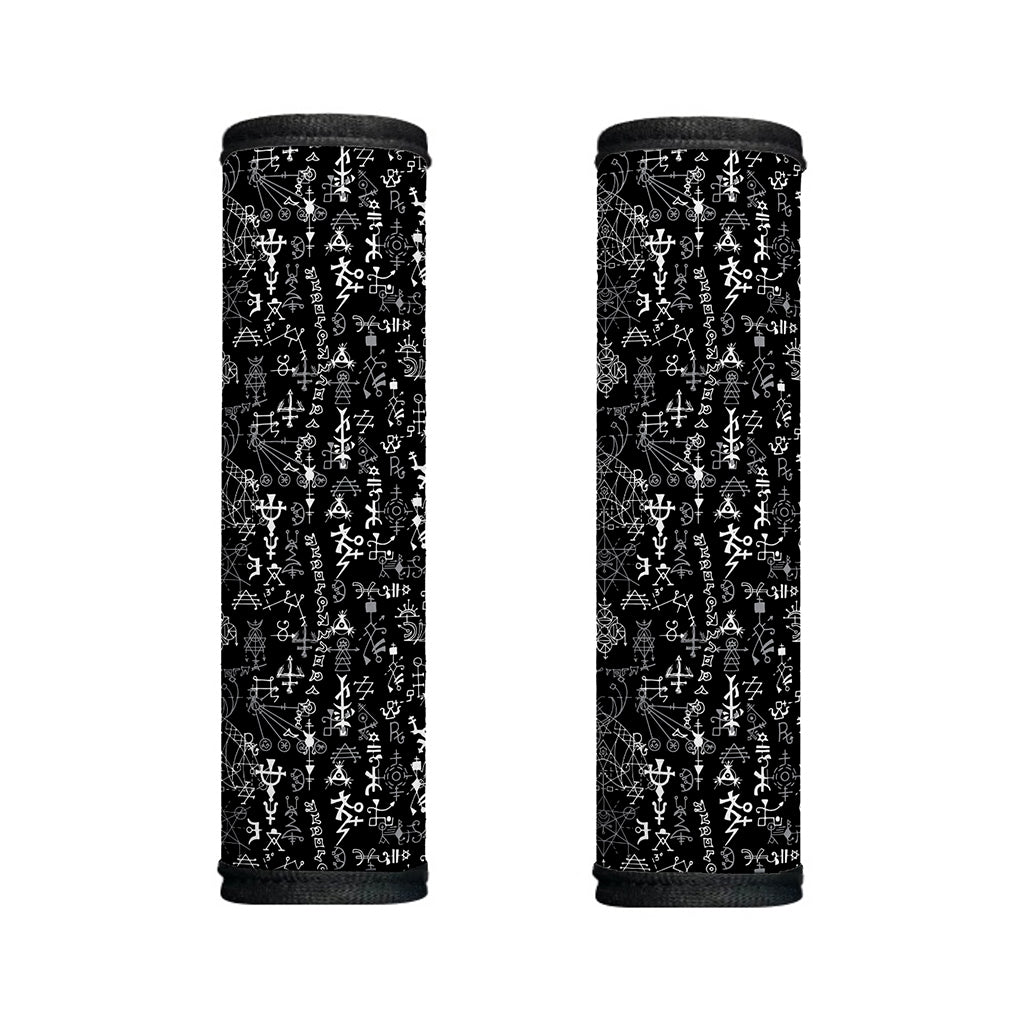 Black And White Mystic Wicca Print Handle Covers