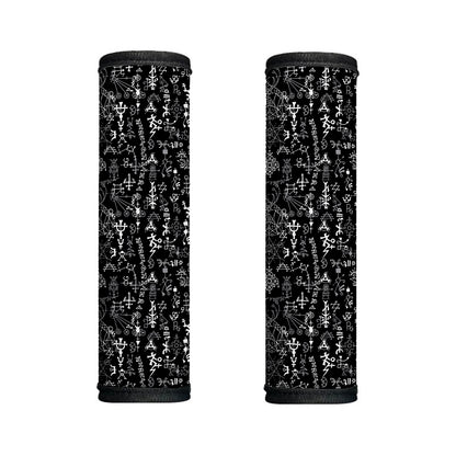 Black And White Mystic Wicca Print Handle Covers