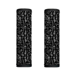 Black And White Mystic Wicca Print Handle Covers