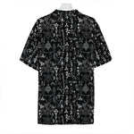 Black And White Mystic Wicca Print Hawaiian Shirt