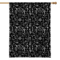 Black And White Mystic Wicca Print House Flag