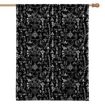 Black And White Mystic Wicca Print House Flag
