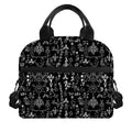 Black And White Mystic Wicca Print Insulated Lunch Bag