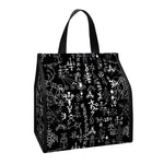 Black And White Mystic Wicca Print Insulated Lunch Tote