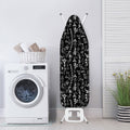 Black And White Mystic Wicca Print Ironing Board Cover